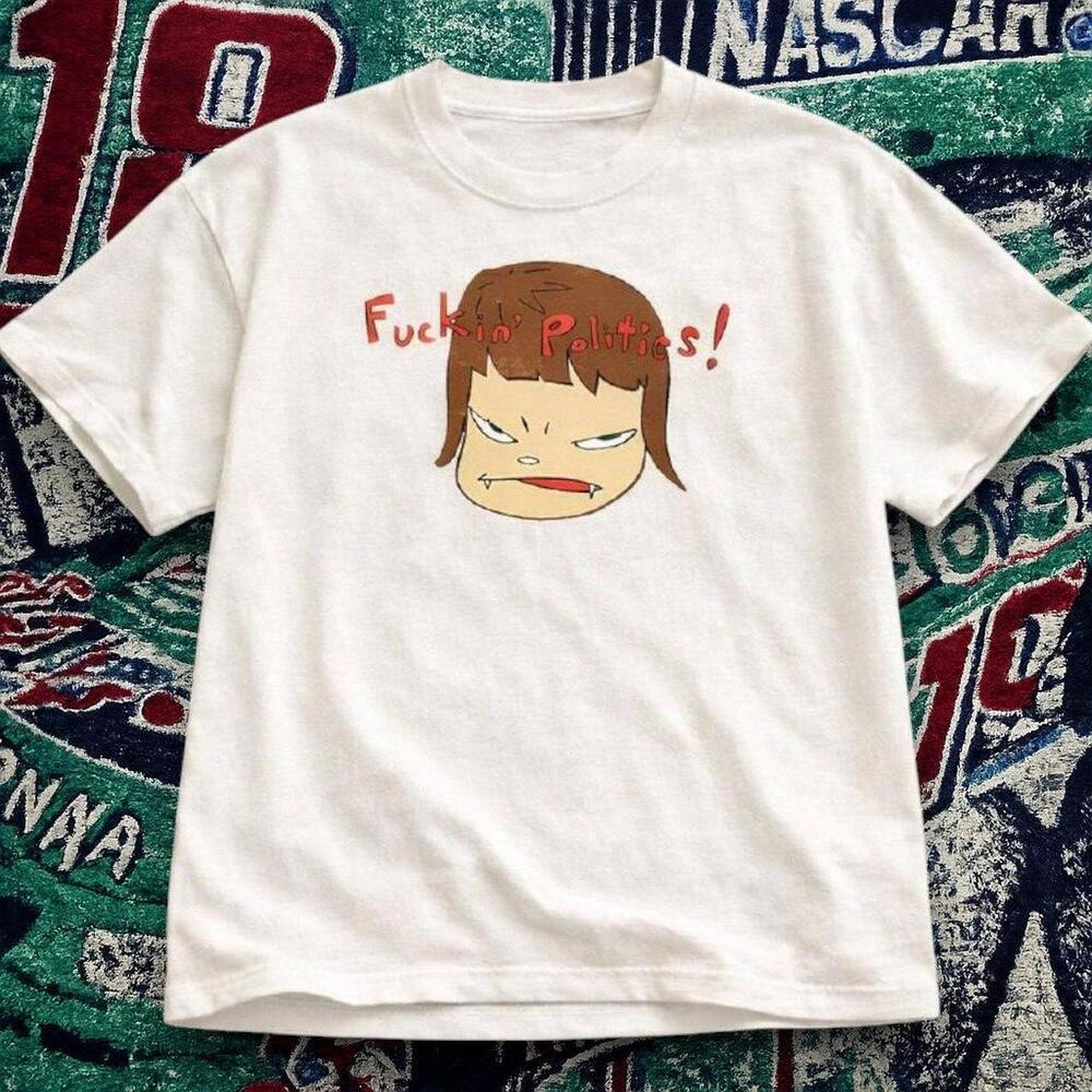 Fuckin Politics Graphic Tee White T-Shirt